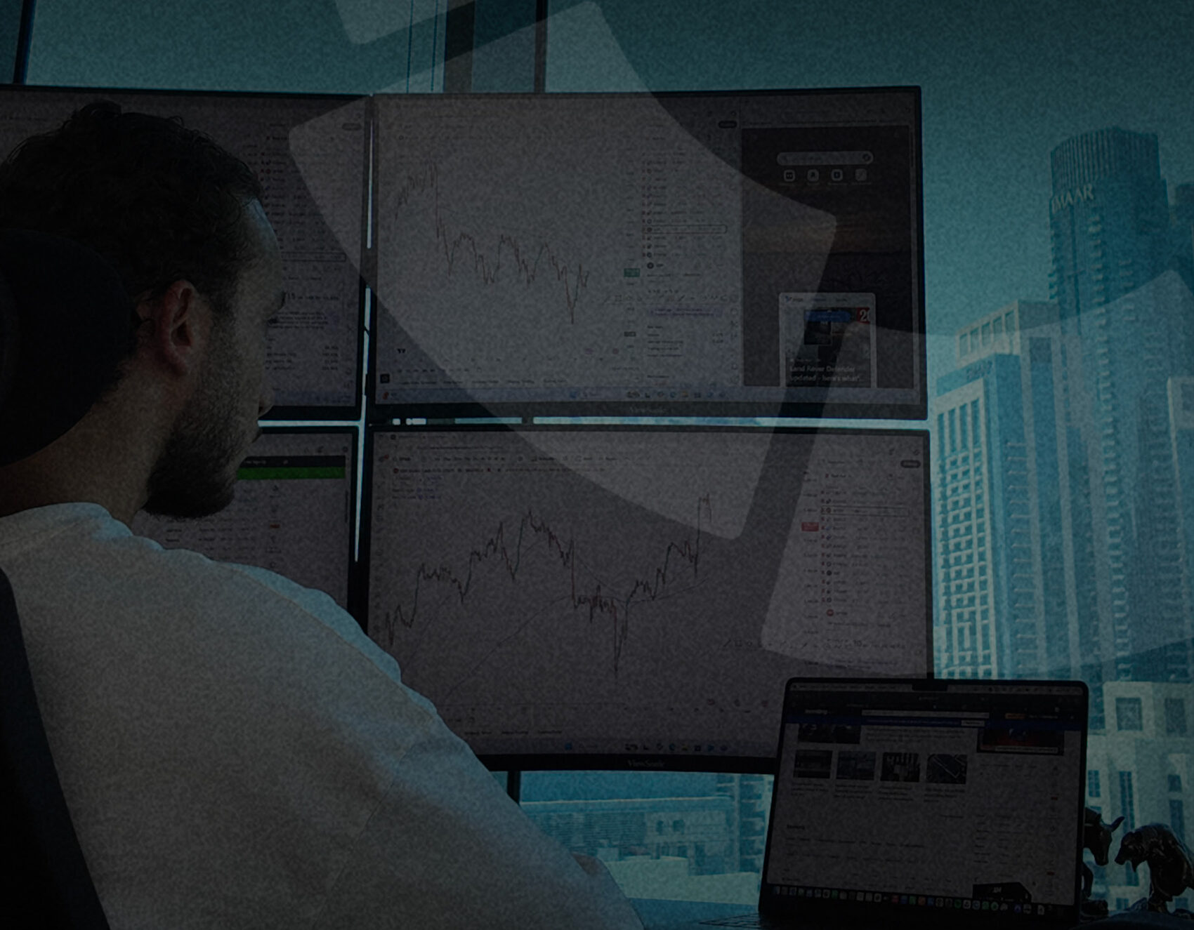 Trader profesional operando en los mercados